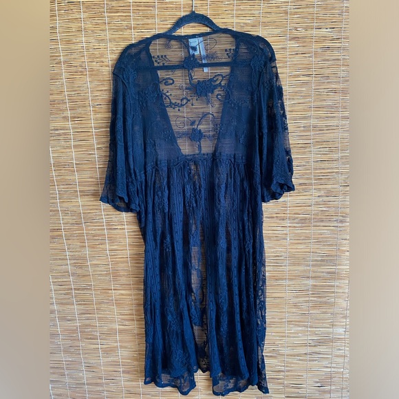 Forgotten Grace Tie Front Duster.  US XL - Picture 5 of 7